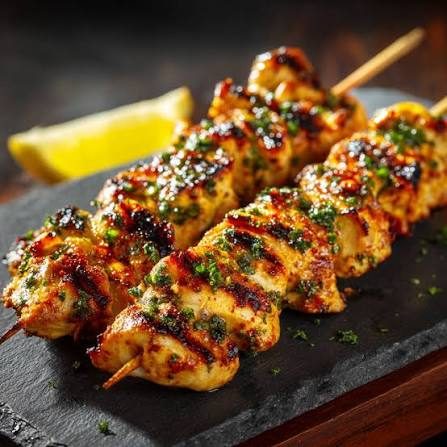 Brochettes de blanc