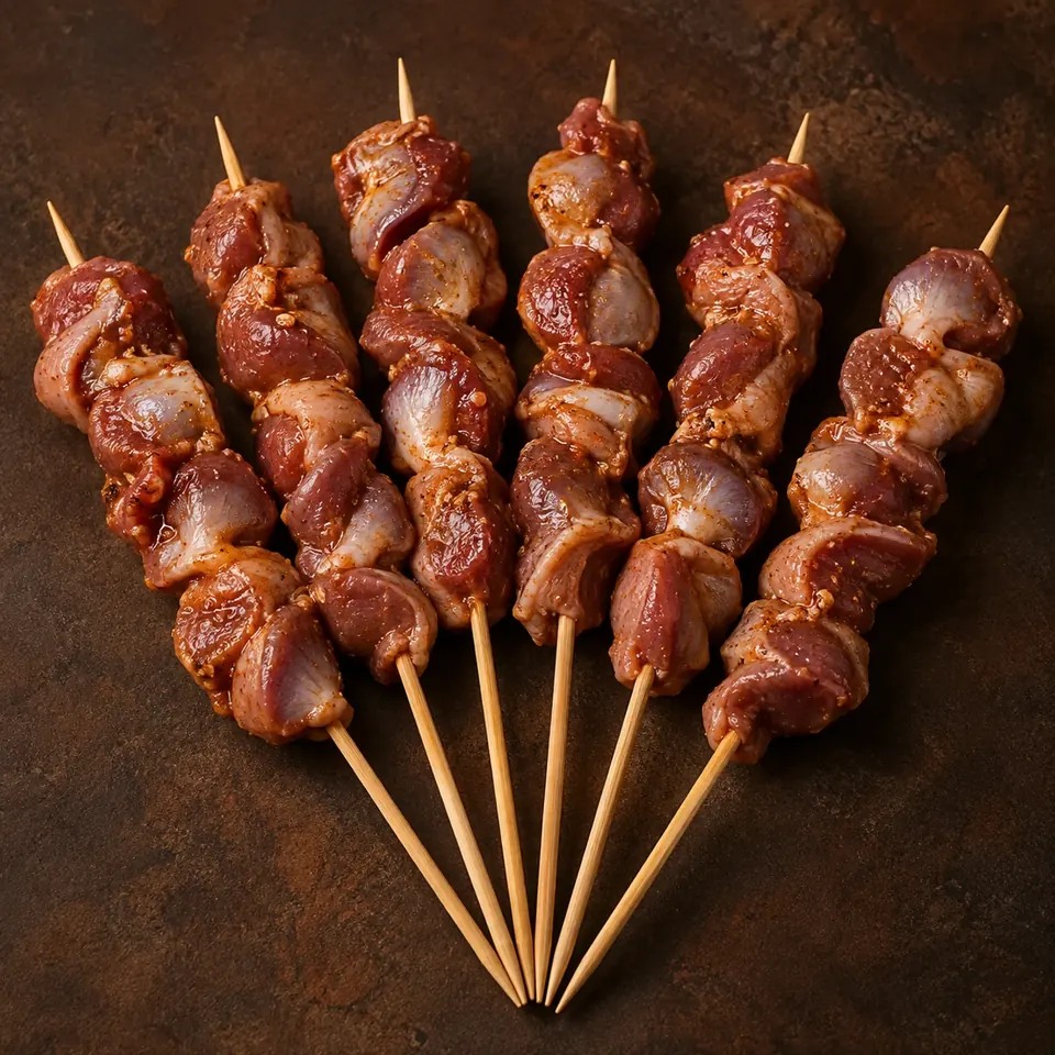 Brochettes de gésiers